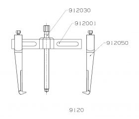 EXTRACTOR FORZA SERIE 9100 DE 2 PATAS